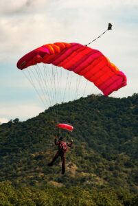 sport, game, parachute